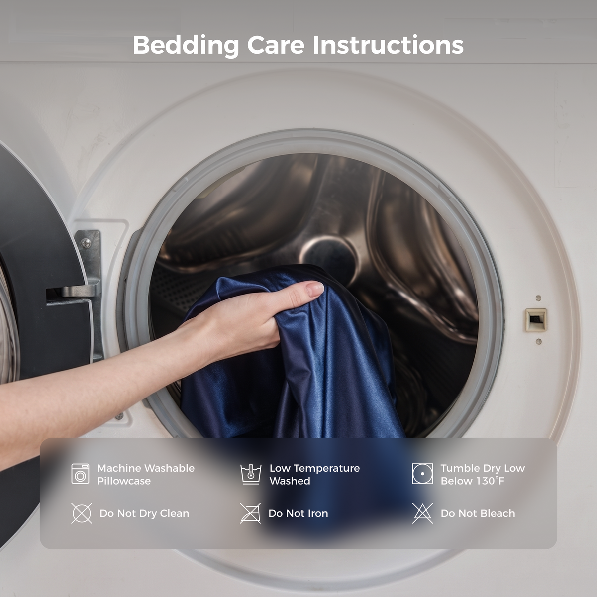 Bed Comforter, CoolNest Cooling, Machine-Washable Care for Year-Round Bedroom Comfort and Restful Sleep, 2 Size Options image 6