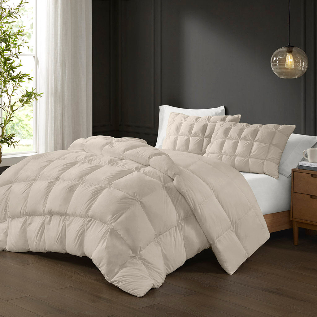 Down & Feather Comforter, Stay Puffed Overfilled Alternative, Breathable Construction for Everyday Bedding and Comfortable Sleep image 6