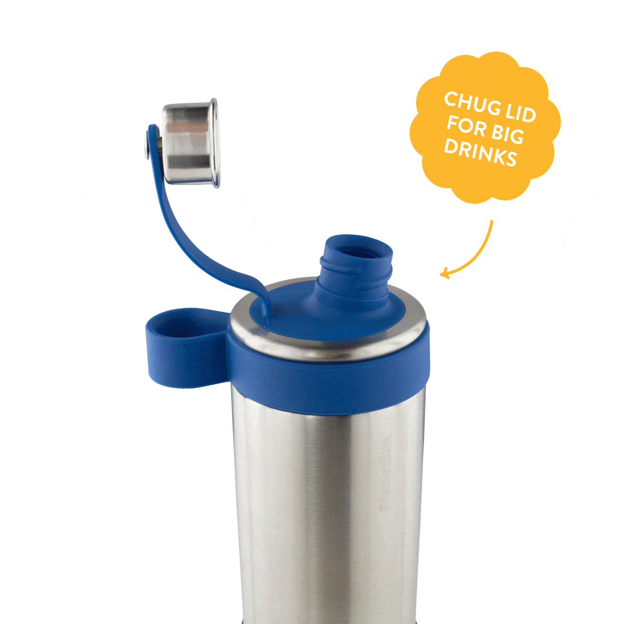 Reusable Drink Bottle, Glacier Chug, Stainless Steel Construction, Silicone Construction for Commutes, Outdoor Trips and Daily Drinks image 6
