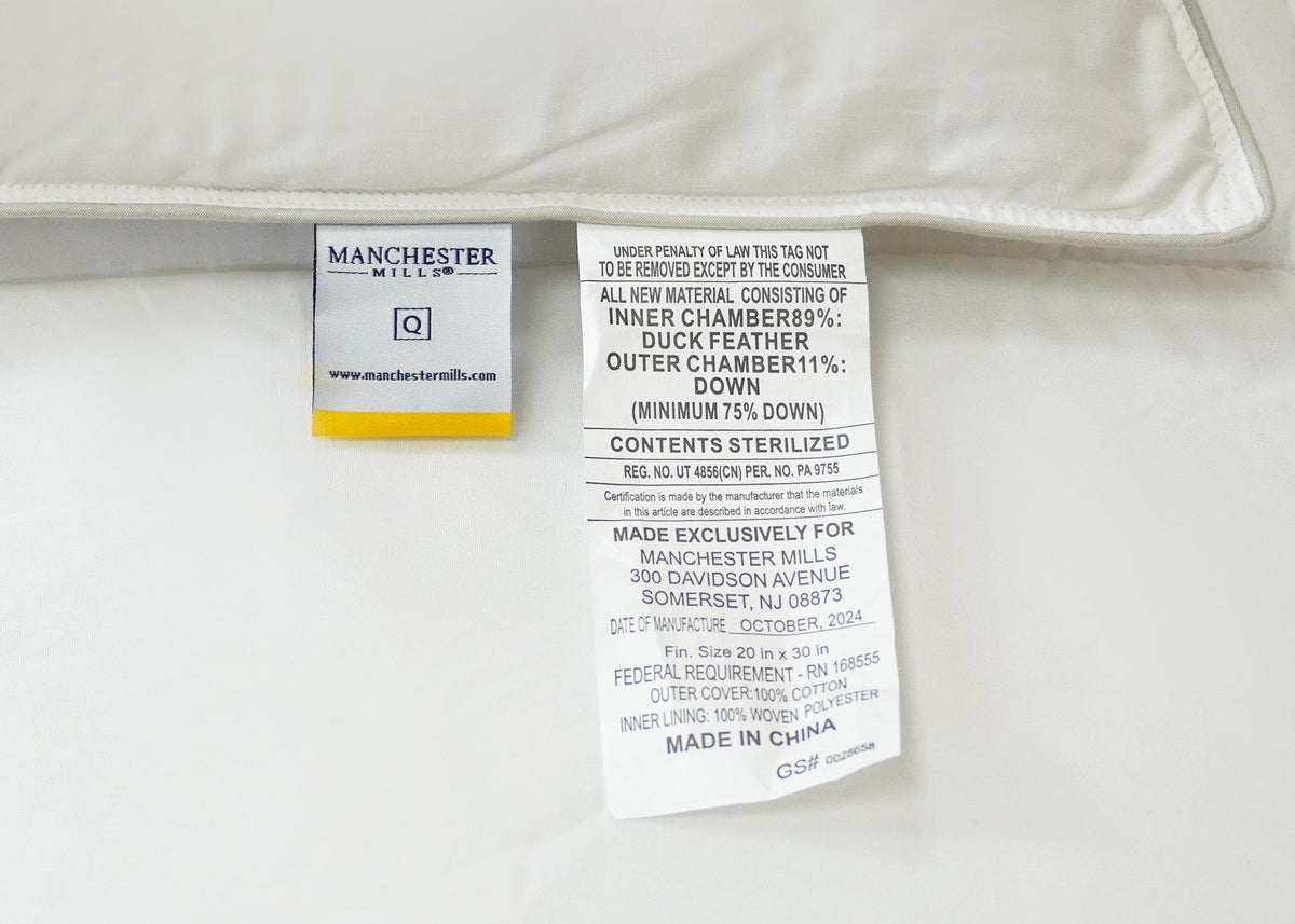 Bed Pillow, Down Dreams Classic Firm , Formerly Classic, Machine-Washable Care for Sleeping, Reading and Bedroom Comfort, 4 Size Options image 6