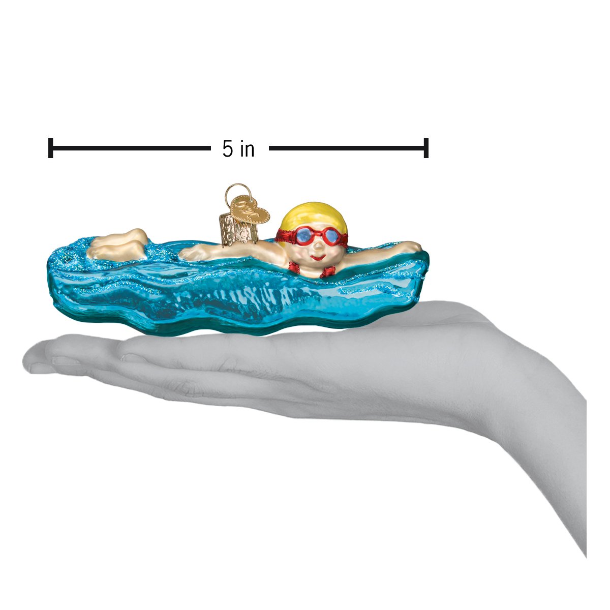 Seasonal Home Decor, Swimming Ornament for Holiday Displays, Shelves and Festive Rooms, Designed for Mantels, Tables and Seasonal Decorating image 6