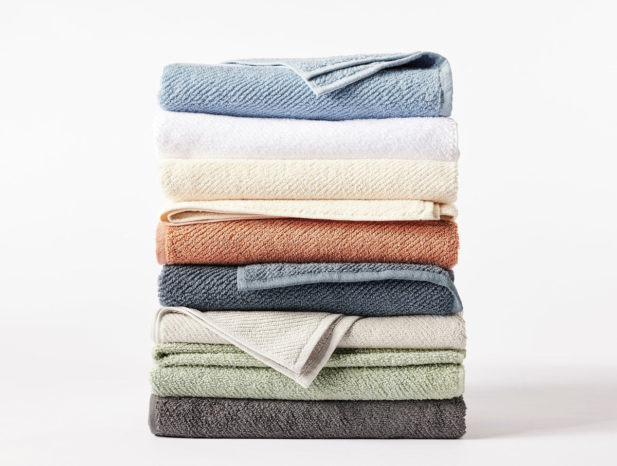 Bath Linen, Air Weight Organic Towels for Daily Bathroom Routines and Guest Baths, 6 Size Options image 6
