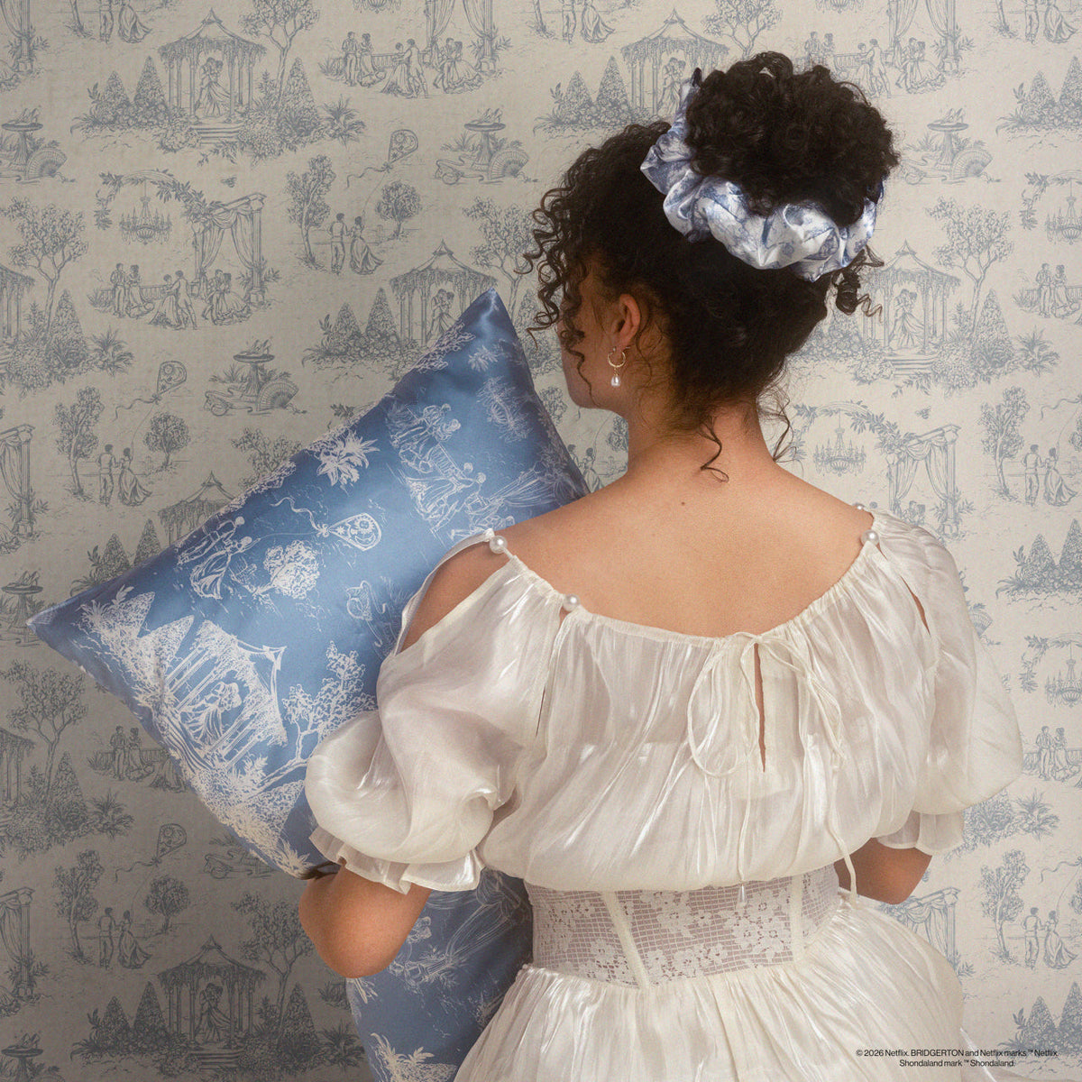Pillowcase Set, Satin in Garden Toile 2 Pack King for Guest Rooms and Daily Bedroom Comfort image 6