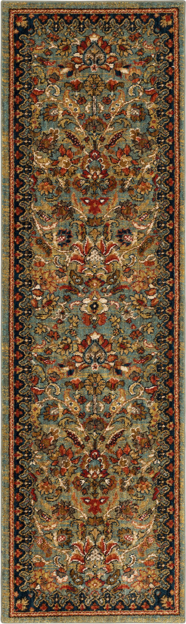 Area Rug, Spice Market Tigris Aquamarine for Living Rooms, Bedrooms and Entryways, 5 Size Options image 6