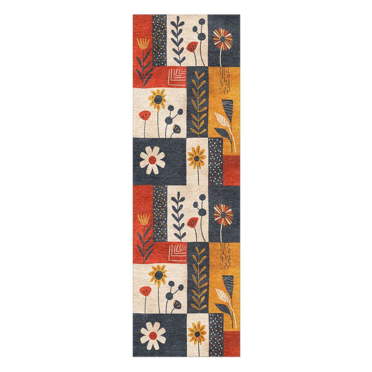 Area Rug, Midsummer Bloom Blue & Red for Hallways, Dining Spaces and Home Decor, 9 Size Options image 6