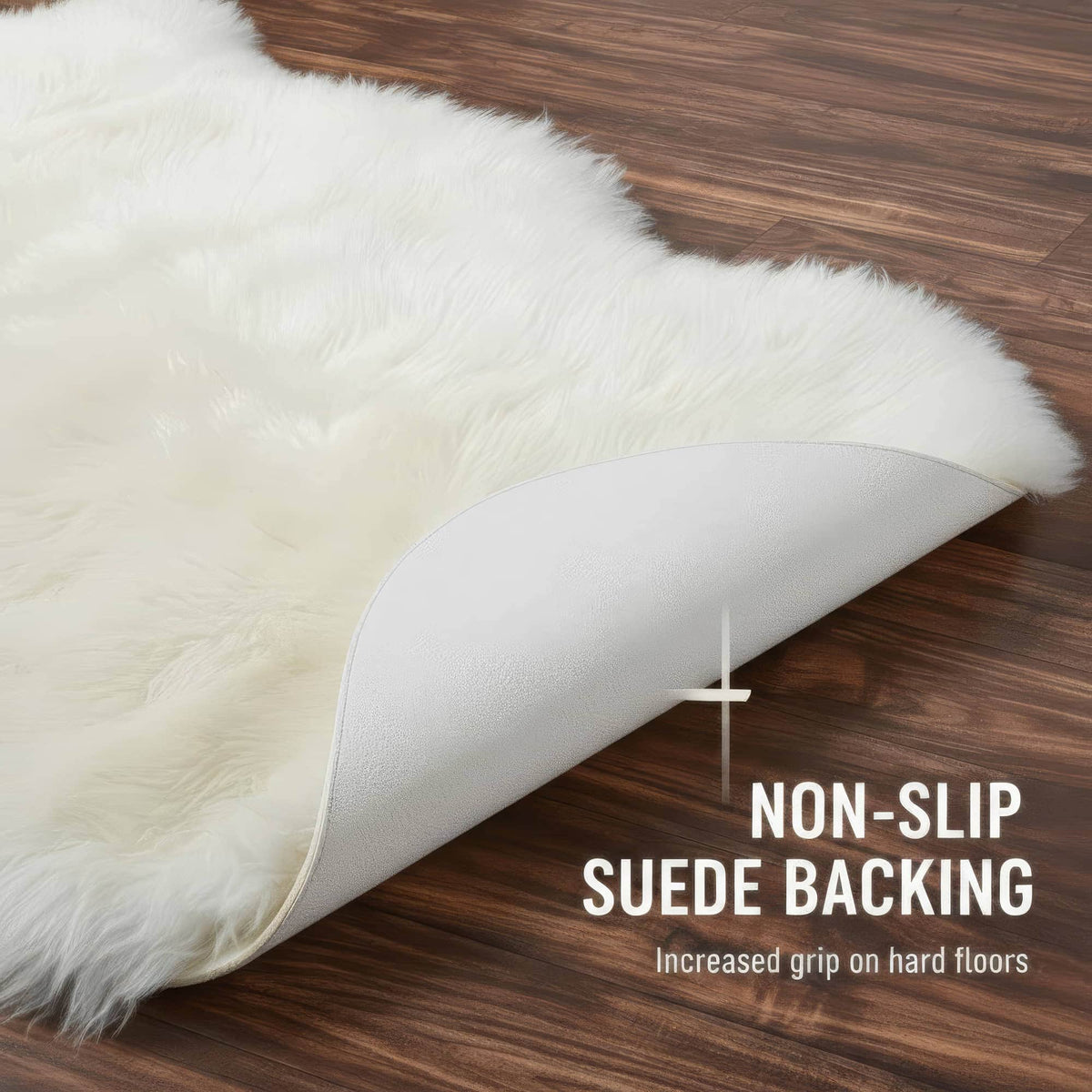 Area Rug, Genuine Sheepskin Fluffy Soft Pile Shaggy 100% for Hallways, Dining Spaces and Home Decor, 5 Size Options image 6
