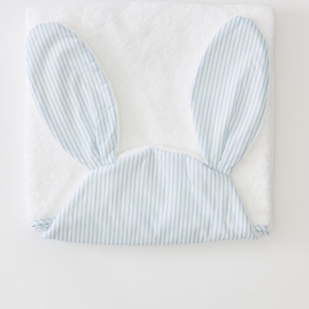 Kids Hooded Towel, Percale Bunny Ears and Piped Edges for Kids Bath Routines, Bathroom Drying and Everyday Towel Use, 2 Color Options image 6