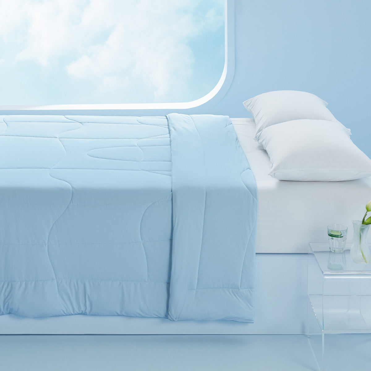 Bed Comforter, Reversible Cooling, Lightweight Design for Year-Round Bedroom Comfort and Restful Sleep, 7 Sizes and 4 Colors image 6