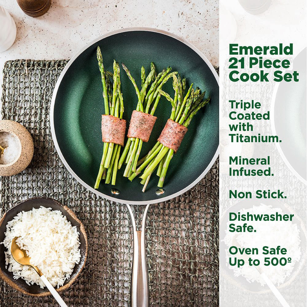 Kitchen Knife Set, 21 Piece Cookware and Bakeware, Dishwasher-Safe Care for Everyday Meal Prep and Home Kitchens image 6