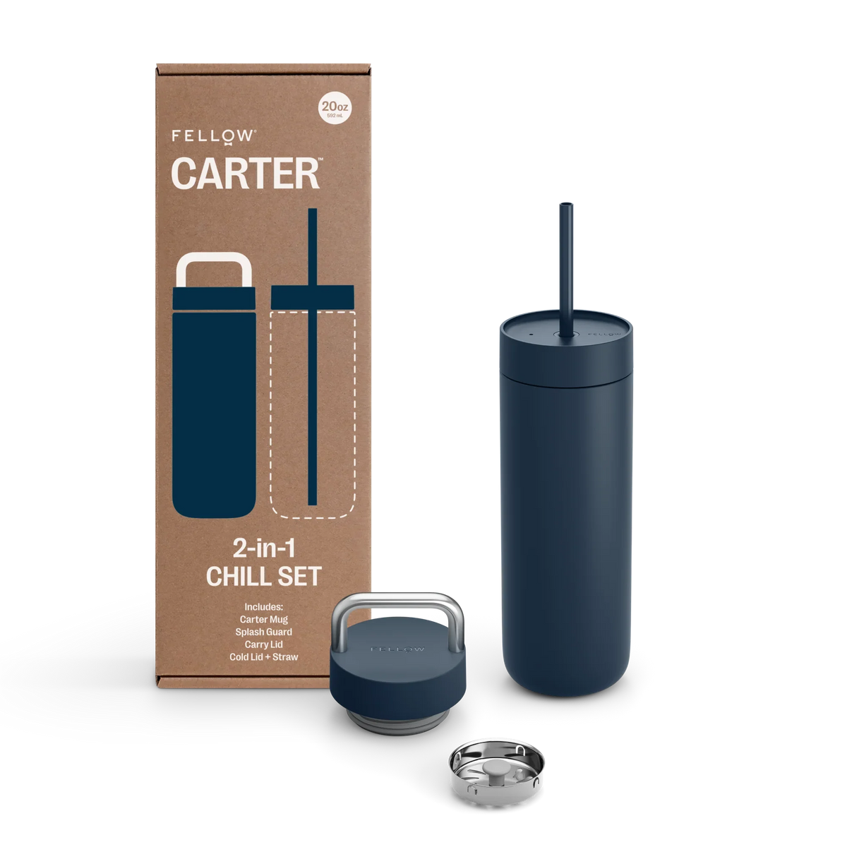 Drinkware, Carter 2 in 1 Chill Set for Kitchen Tables, Workspaces and Daily Hydration, 3 Color Options image 6
