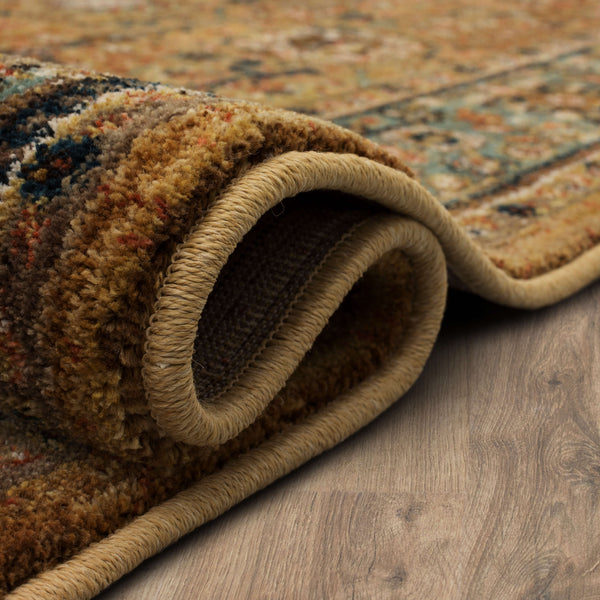 Area Rug, Spice Market Myanmar Tobacco for Living Rooms, Bedrooms and Entryways, 5 Size Options image 6