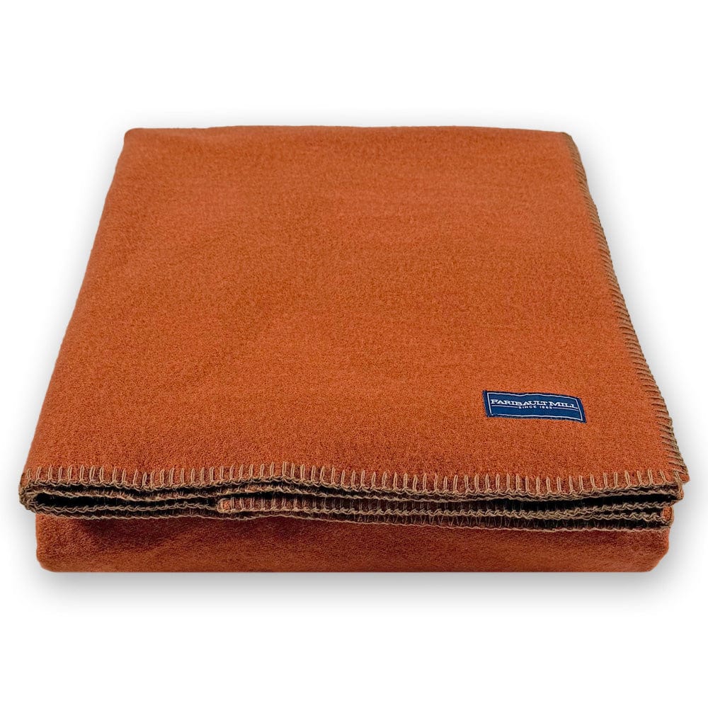 Cozy Throw Blanket, Pure & Simple Wool Terracotta, Lightweight Design for Living Rooms, Bedrooms and Everyday Lounging, 4 Size Options image 6