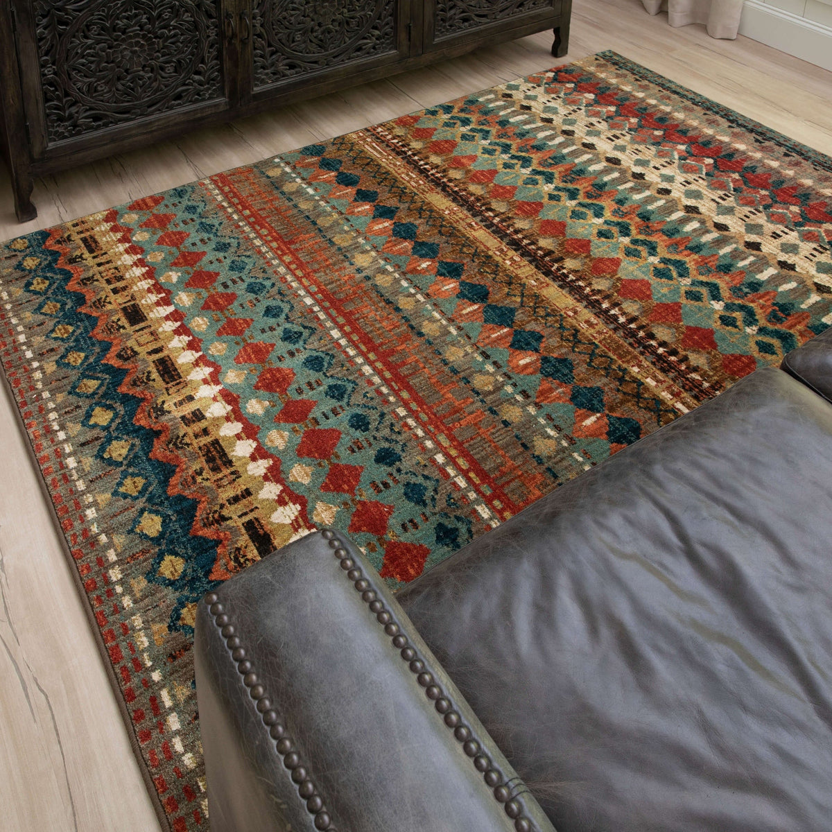 Area Rug, Spice Market Saigon Multi for Living Rooms, Bedrooms and Entryways, 18 Size Options image 6