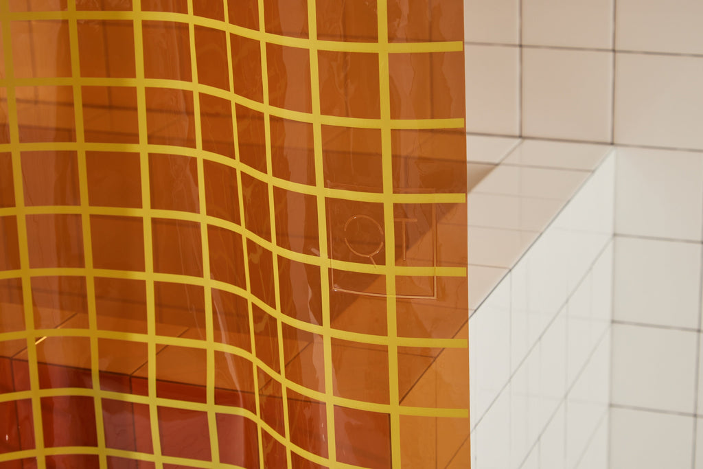 Shower Curtain, 2x2 in Honey, EVA with 30% Recycled Content, 12 Gauge Material for Bathroom Showers, Privacy Screening and Everyday Decor image 6