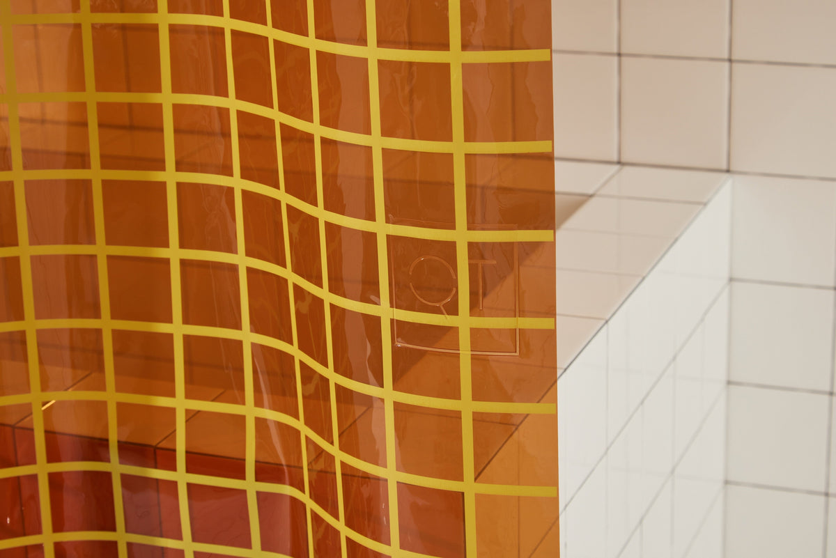 Shower Curtain, 2x2 in Honey, EVA with 30% Recycled Content, 12 Gauge Material for Bathroom Showers, Privacy Screening and Everyday Decor image 6