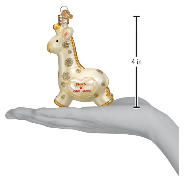 Seasonal Home Decor, Baby's First Giraffe Ornament for Mantels, Tables and Seasonal Decorating image 6