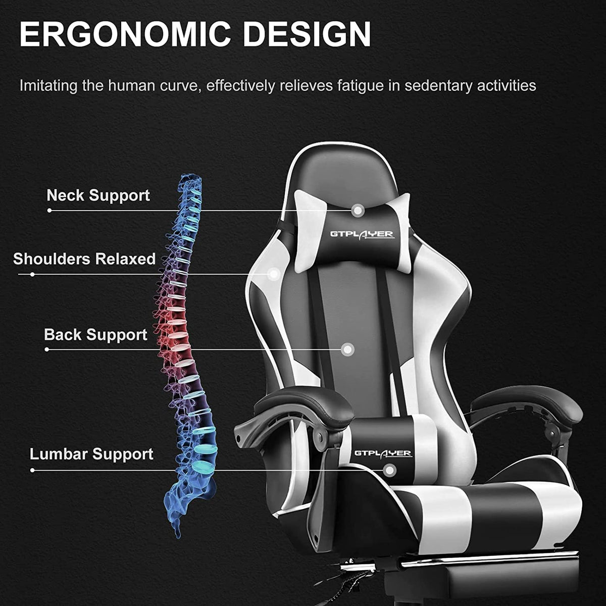 Ergonomic Foot Cushion, Footrest Series GT800A Christmas Packaging, Adjustable Design for Workspaces, Reading Chairs and Daily Leg Support image 6