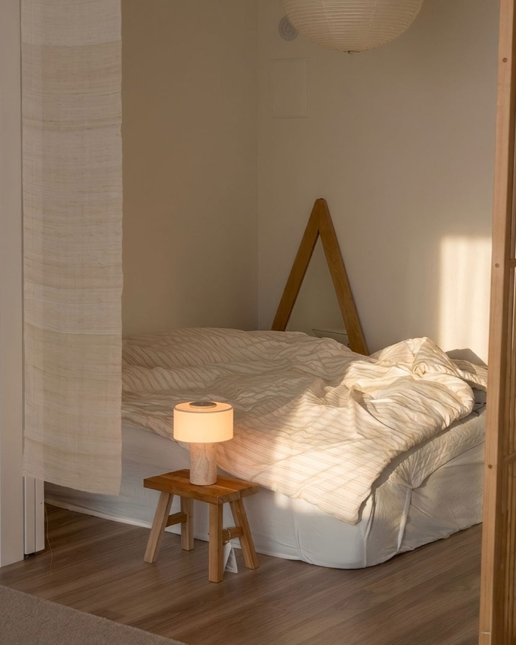 Home Lighting, Original Auríe Portable Lamp Travertine 9.5" for Bedrooms, Living Rooms and Reading Corners image 6