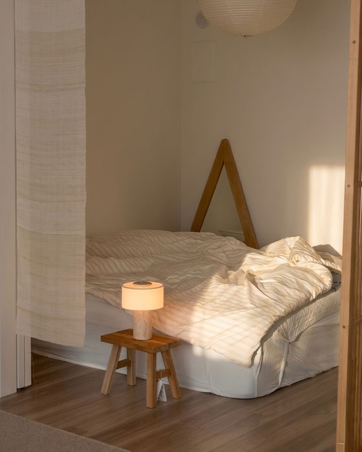 Home Lighting, Original Auríe Portable Lamp Travertine 9.5" for Bedrooms, Living Rooms and Reading Corners image 6