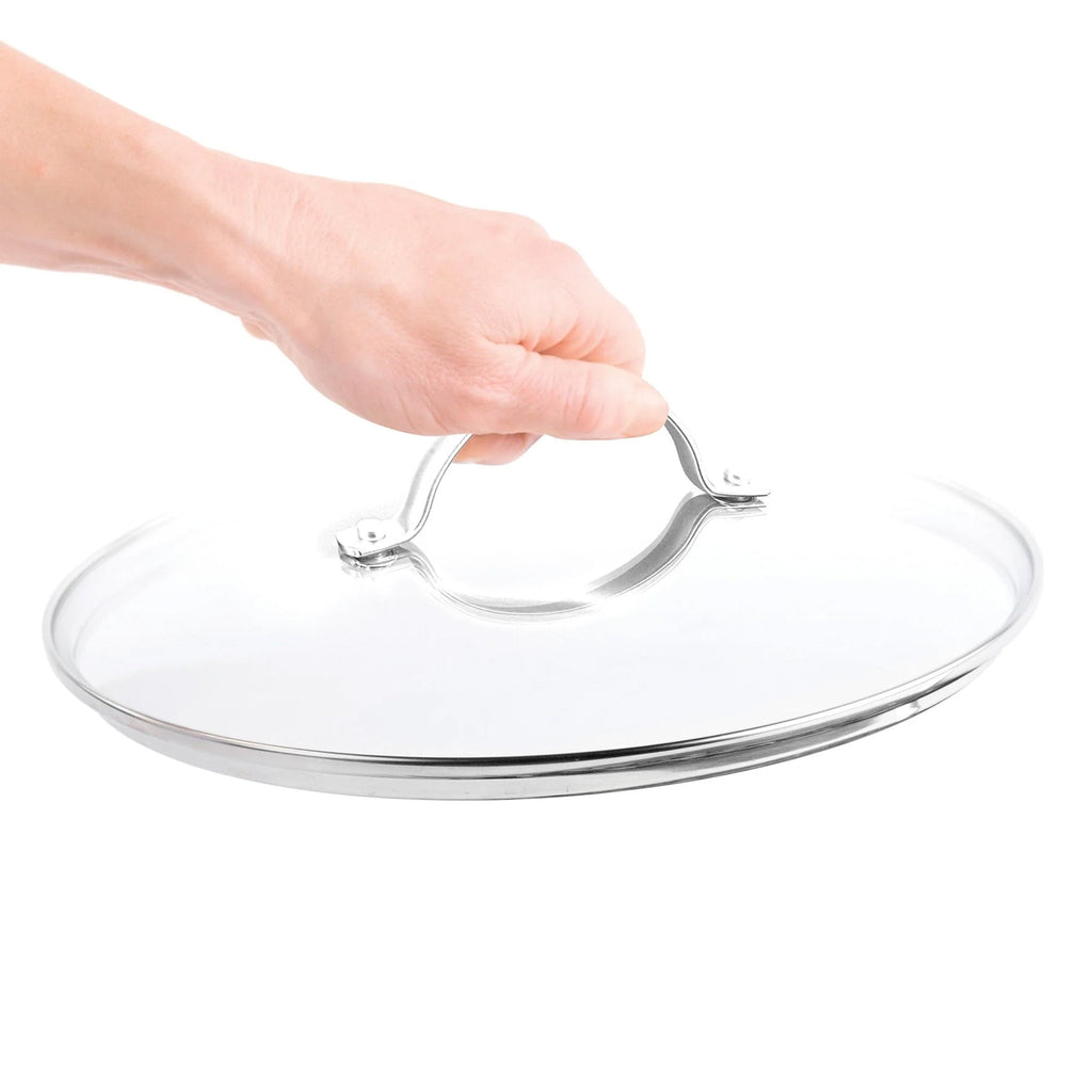 Cookware Lid, Glass 9.5", Stainless Steel Construction for Everyday Pots, Pans and Home Cooking image 6
