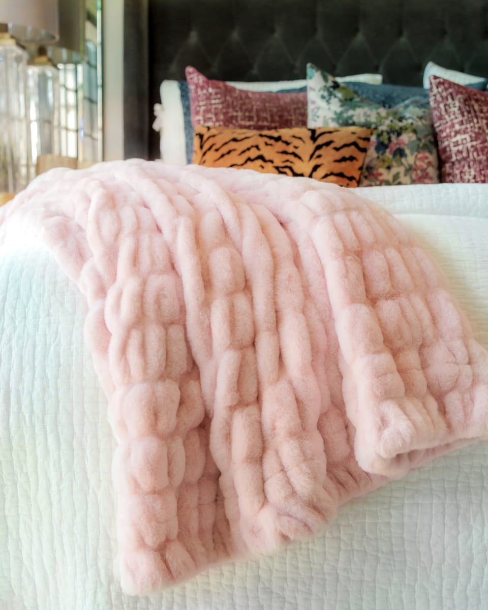 Cozy Throw Blanket, Hugs Bashful Pink for Living Rooms, Bedrooms and Everyday Lounging, 5 Size Options image 6