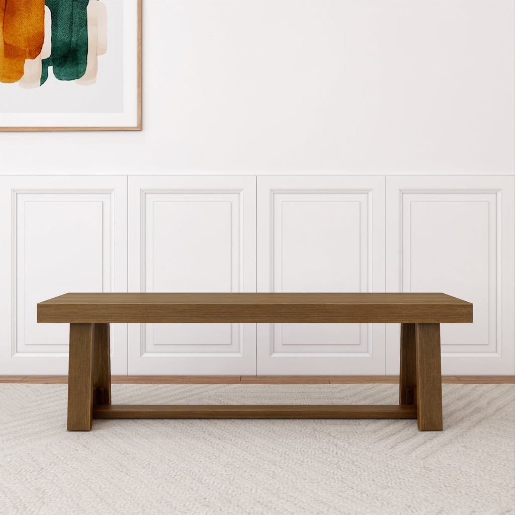 Dining Bench, Classic 60" for Dining Tables, Family Meals and Kitchen Seating, 4 Color Options image 6