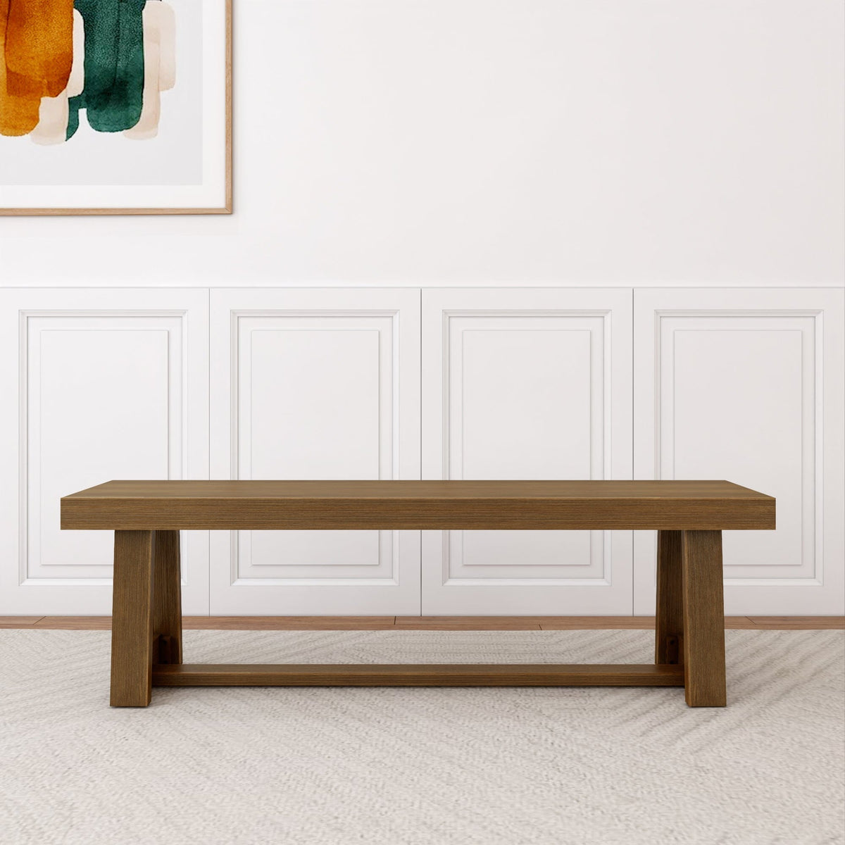 Dining Bench, Classic 60" for Dining Tables, Family Meals and Kitchen Seating, 4 Color Options image 6