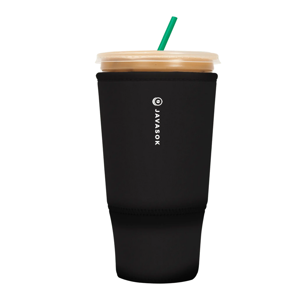 Reusable Cup Sleeve, Black, Neoprene Construction for Coffee Cups, Daily Commutes and Dry Hands, 4 Size Options image 6