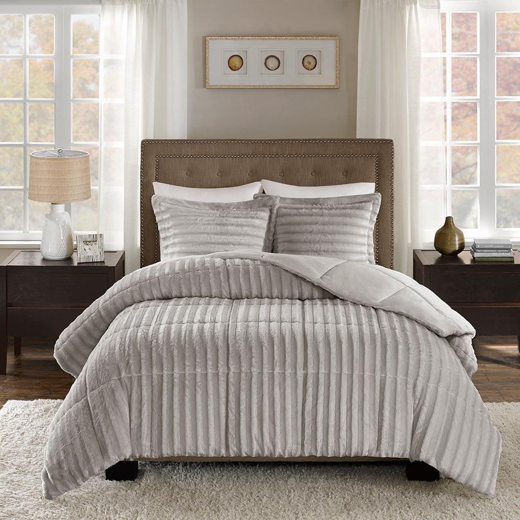 Bed Comforter, Duke Faux Fur Mini Set, Machine-Washable Care, Hypoallergenic Comfort for Everyday Bedding and Comfortable Sleep image 6