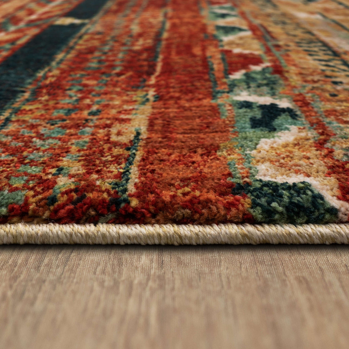 Area Rug, Spice Market Infused Aquamarine for Living Rooms, Bedrooms and Entryways, 16 Size Options image 6