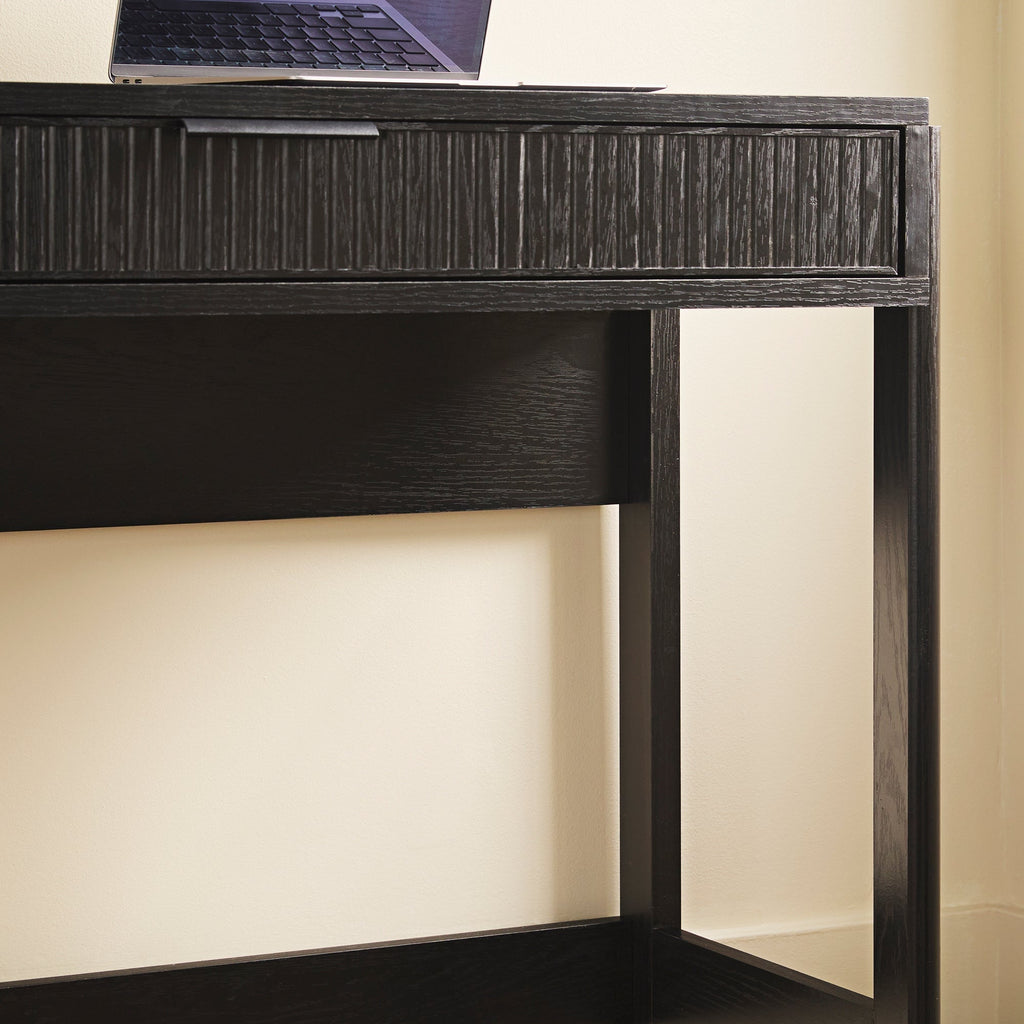 Computer Desk, Holmes Modern Scandinavian Reeded Writing for Home Offices, Computer Work and Study Spaces, 2 Color Options image 6