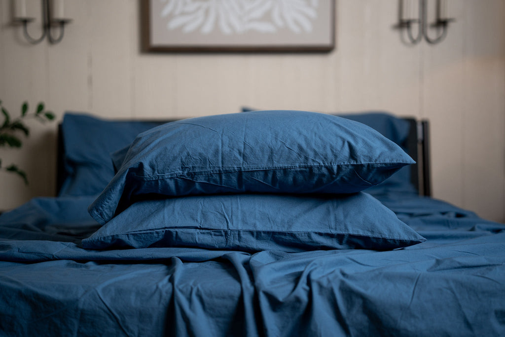Pillowcase Set, Crinkle Percale Organic Cotton, Breathable Construction for Everyday Bedding and Bedroom Refreshes, 2 Sizes and 5 Colors image 6