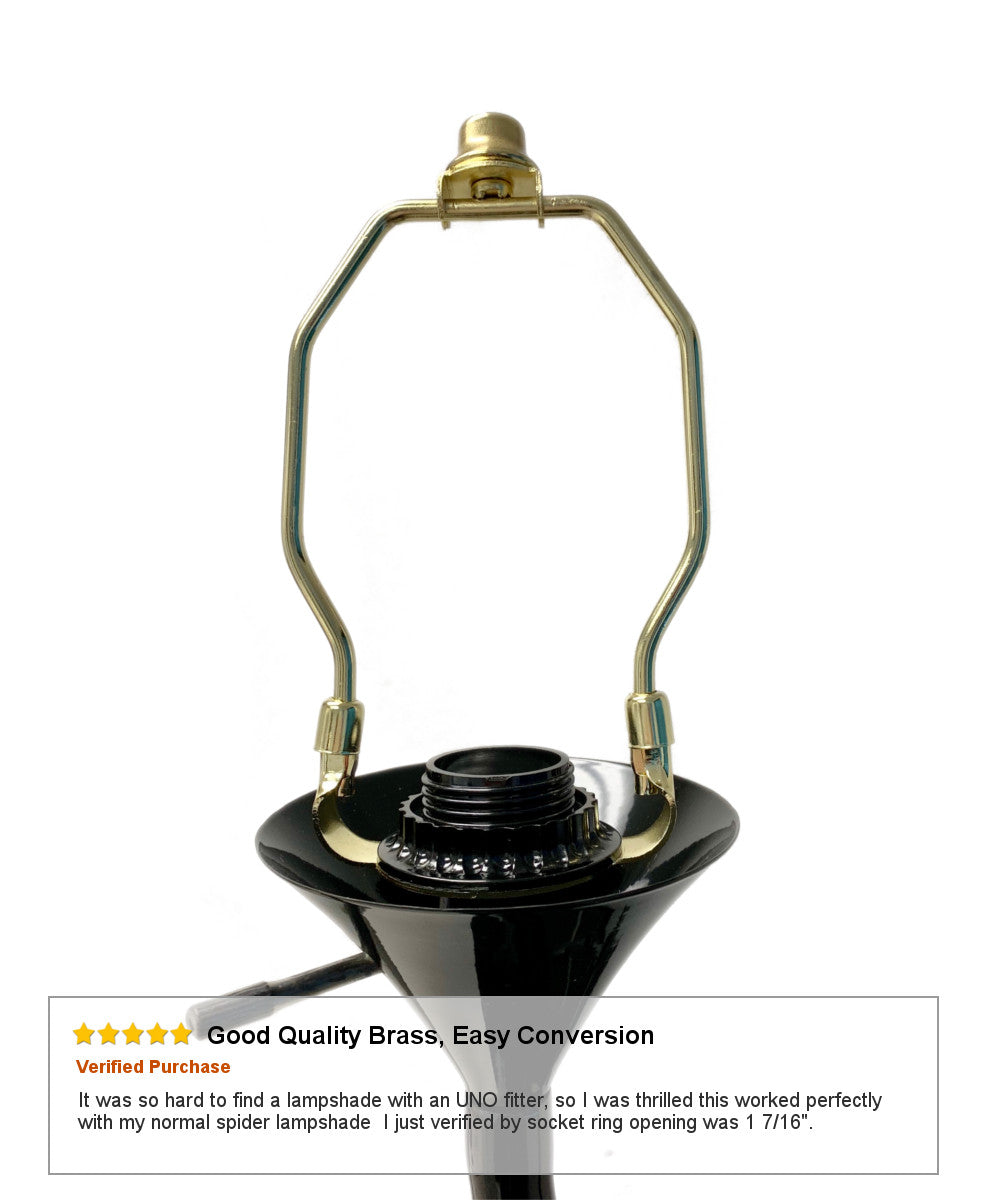 Home Lighting, 6"H SLIP UNO Adapter Converts yourLampshade for Bedrooms, Living Rooms and Reading Corners image 6