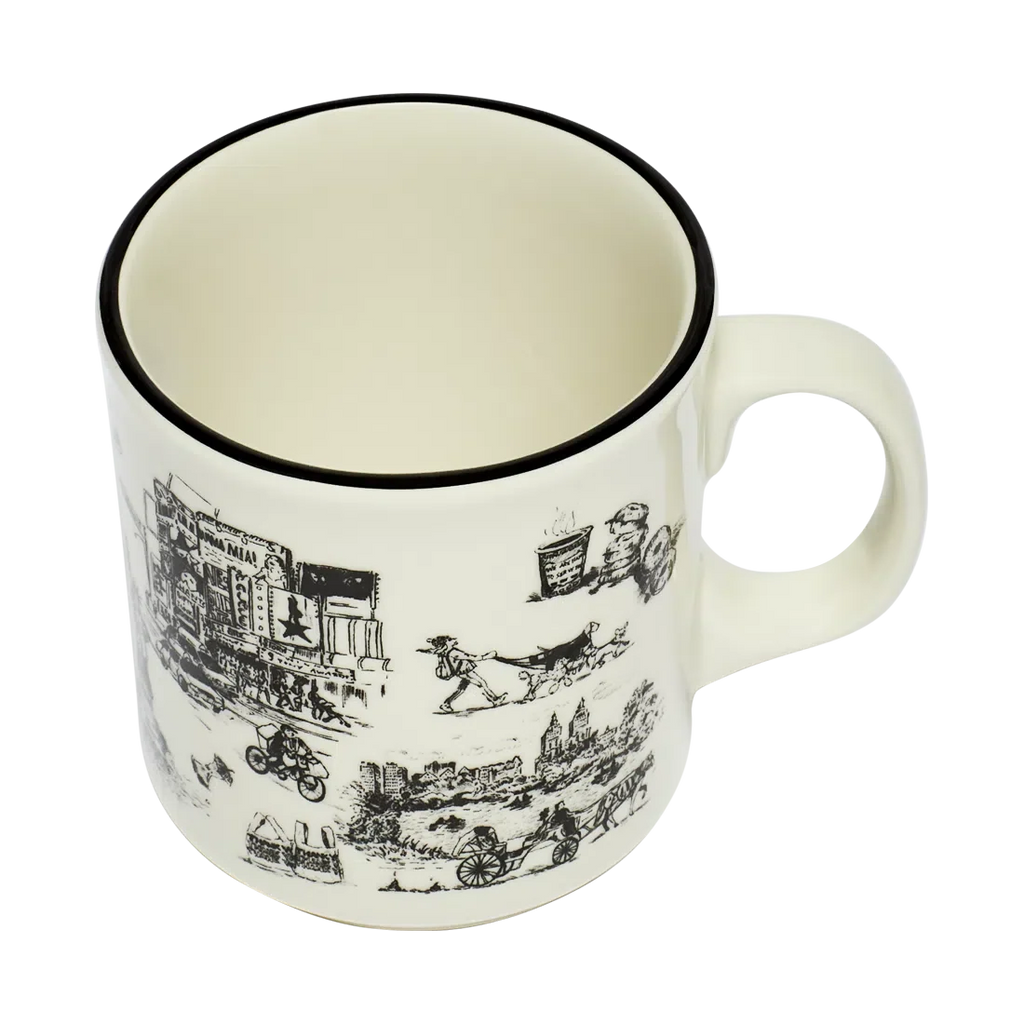 Coffee Mug, NYC TOILE JUMBO (15OZ) for Kitchen Tables, Workspaces and Daily Hydration, Designed for Everyday Drinks, Home and Entertaining image 6