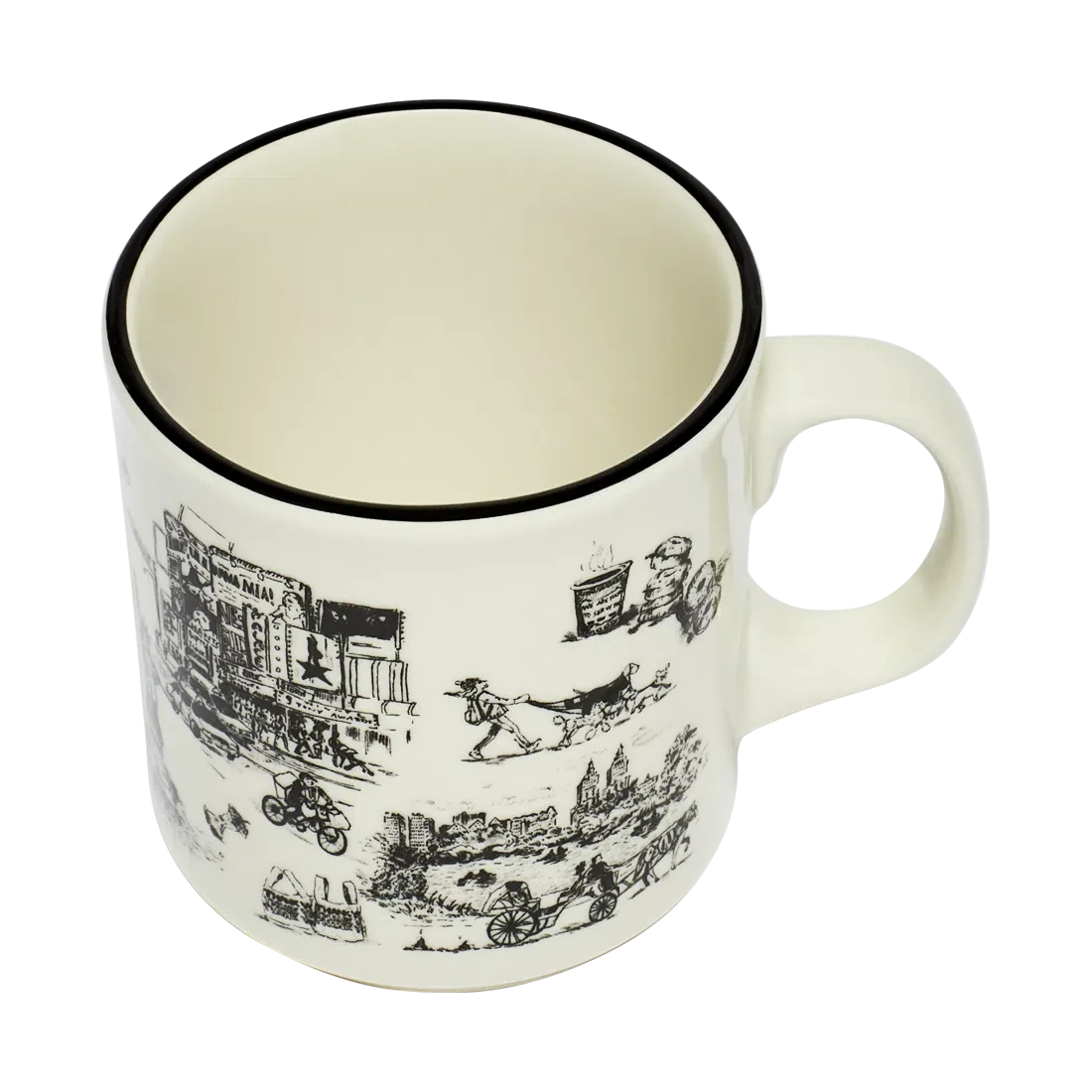 Coffee Mug, NYC TOILE JUMBO (15OZ) for Kitchen Tables, Workspaces and Daily Hydration, Designed for Everyday Drinks, Home and Entertaining image 6