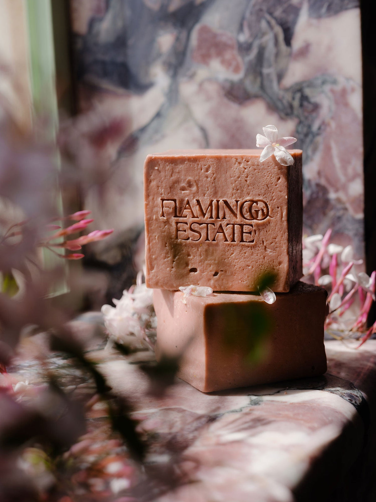 Indoor House Plant, Jasmine Damask Rose Soap Brick for Shelves, Desks and Living Spaces, Designed for Everyday Home Use image 6