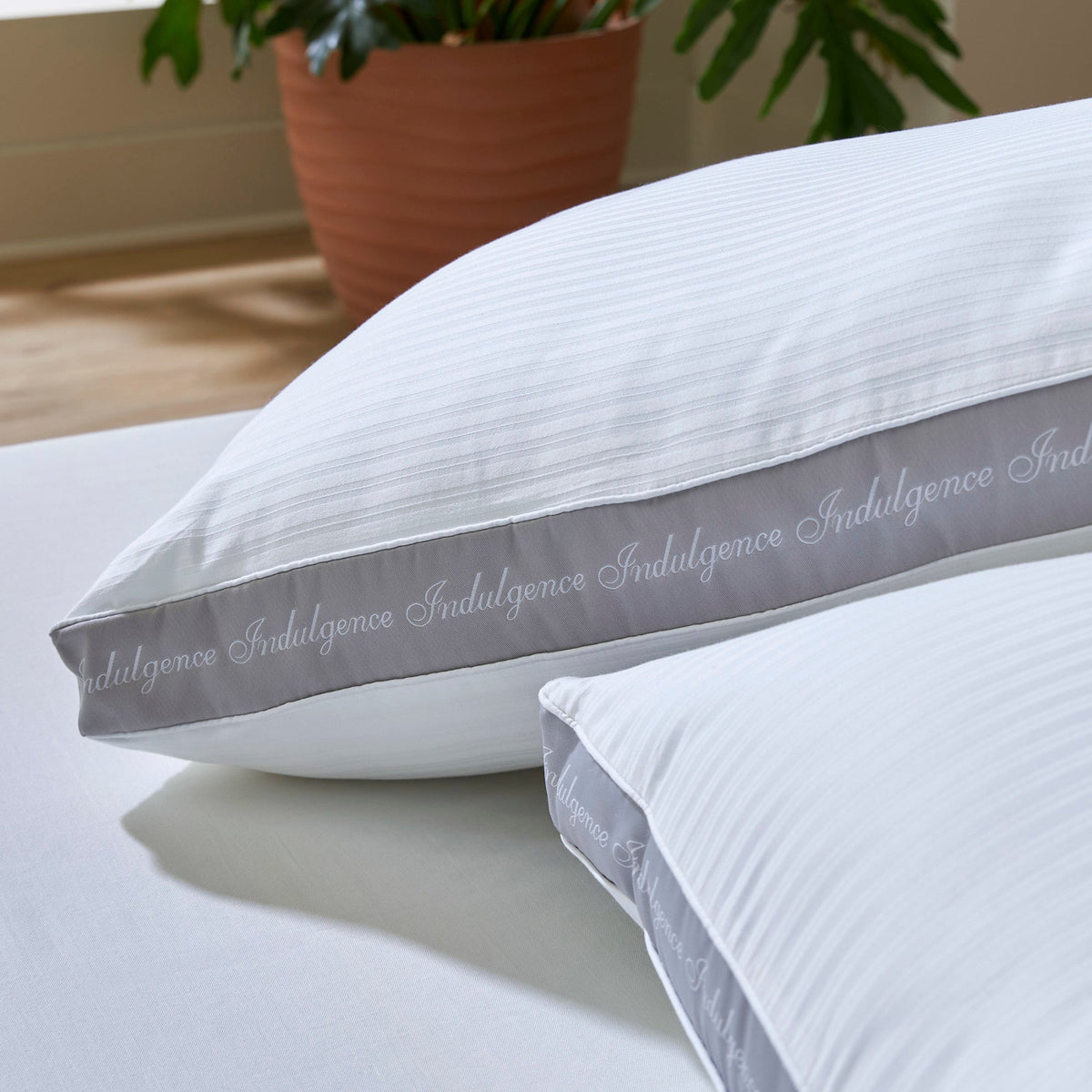 Bed Pillow, Indulgence Synthetic Down Side Sleeper, Machine-Washable Care for Sleeping, Reading and Bedroom Comfort, 2 Size Options image 6