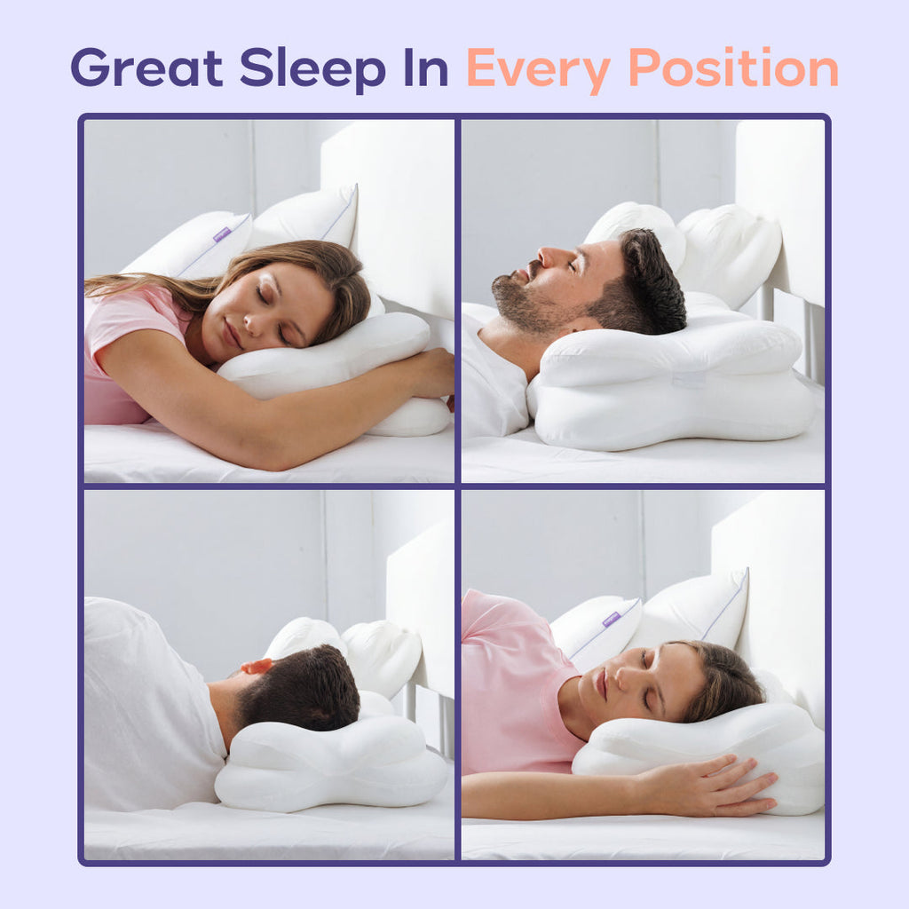 Bed Pillow, CloudAlign for Sleeping, Reading and Bedroom Comfort, 2 Sizes and 9 Colors, Designed for Everyday Sleep and Guest Room Bedding image 6
