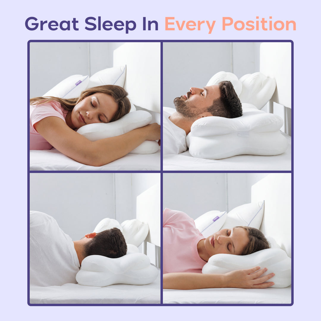 Bed Pillow, CloudAlign for Sleeping, Reading and Bedroom Comfort, 2 Sizes and 9 Colors, Designed for Everyday Sleep and Guest Room Bedding image 6