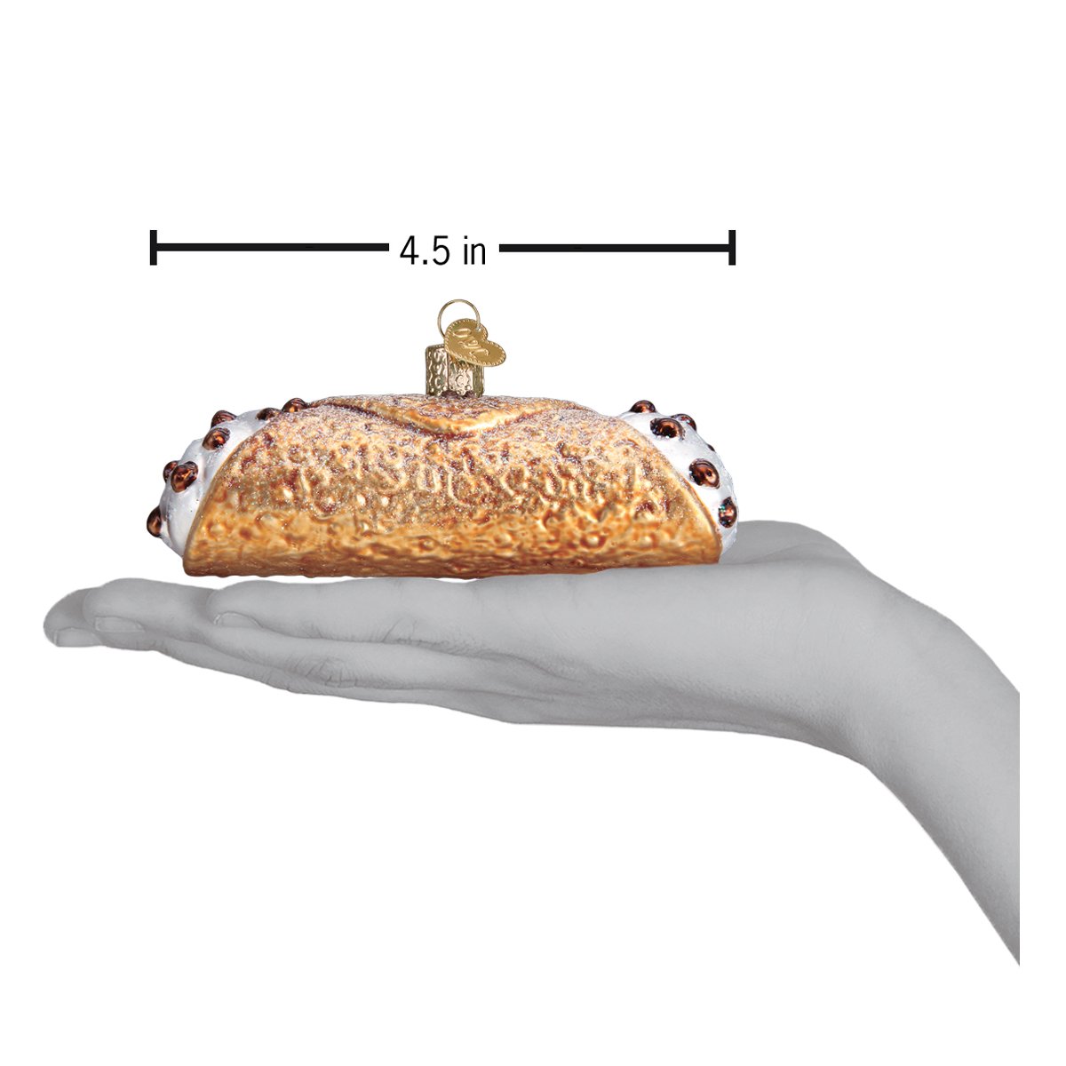 Seasonal Home Decor, Cannoli Ornament for Mantels, Tables and Seasonal Decorating, Designed for Holiday Displays, Shelves and Festive Rooms image 6