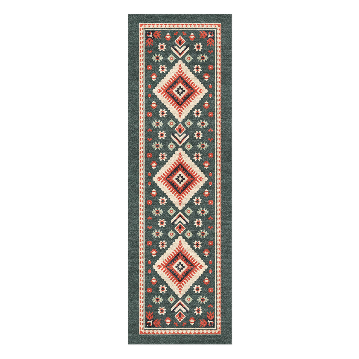 Area Rug, Solano Sage & Terracotta for Hallways, Dining Spaces and Home Decor, 10 Size Options image 6