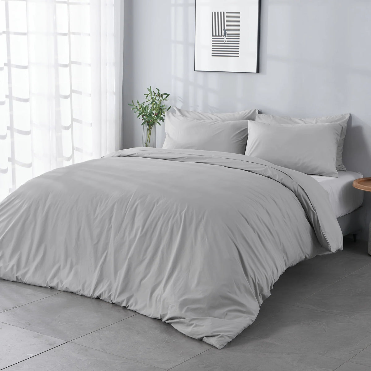 Duvet Cover, CrispCool Cotton Final Sale, Lightweight Design for Bedroom Layering, Comforter Covers and Everyday Bedding image 6