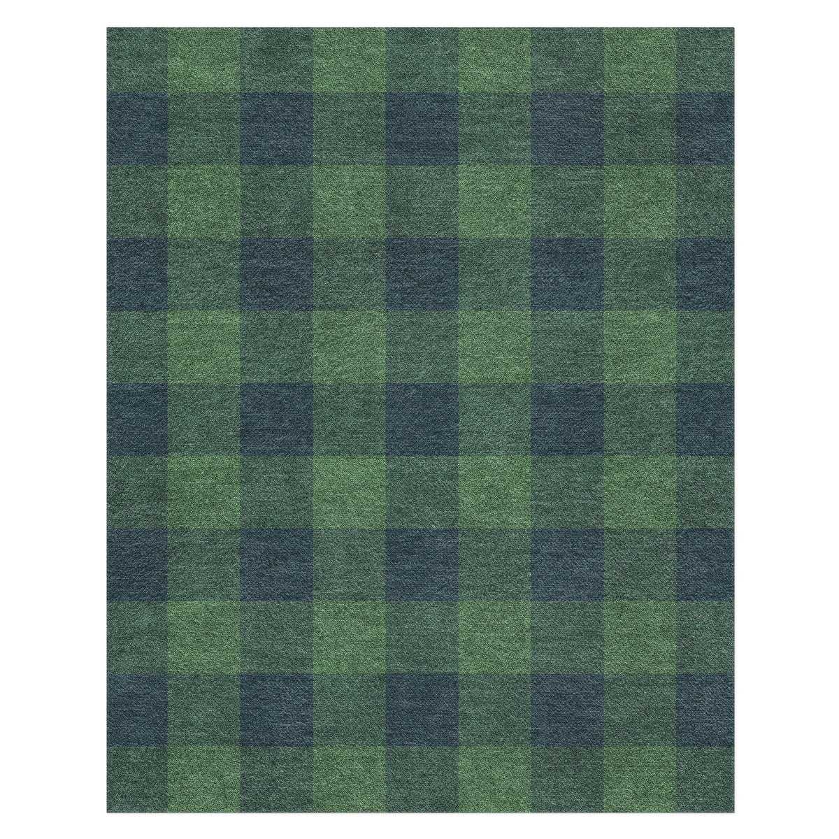 Area Rug, Buffalo Plaid Green & Navy for Hallways, Dining Spaces and Home Decor, 10 Size Options image 6