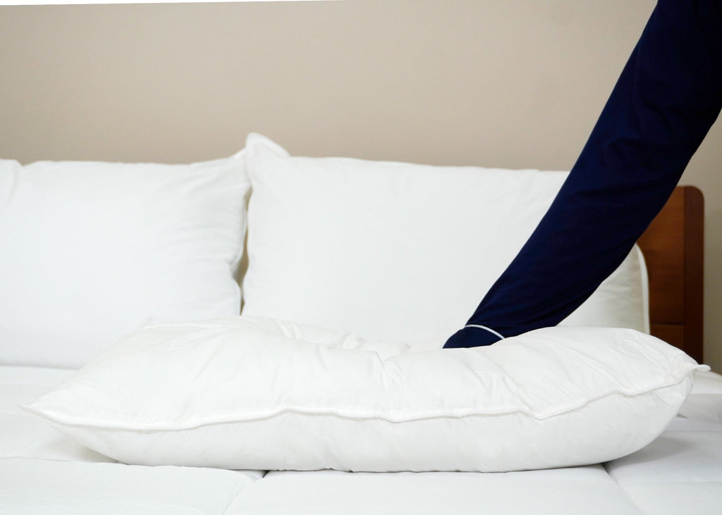 Bed Pillow, Premium Polyester Extra Firm for Sleeping, Reading and Bedroom Comfort, 3 Size Options image 6