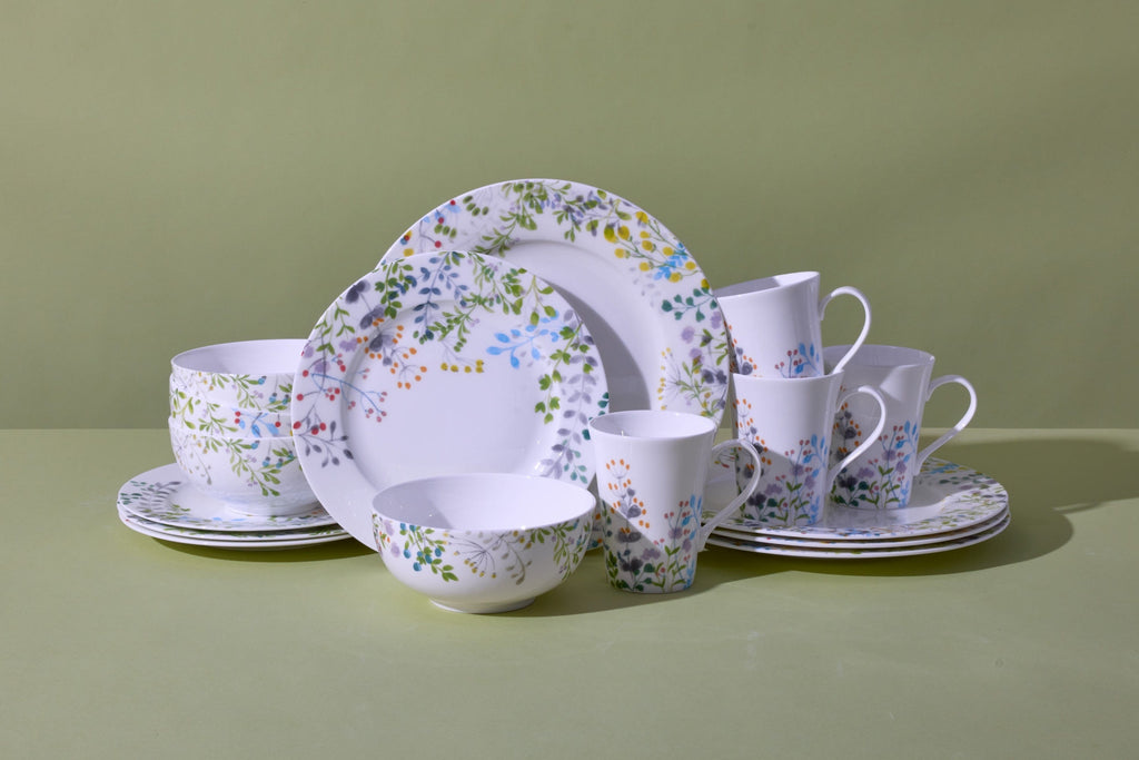Dinnerware, Tivoli Garden 16 Piece Set, Service for 4, Dishwasher-Safe Care for Everyday Meals and Table Settings image 6