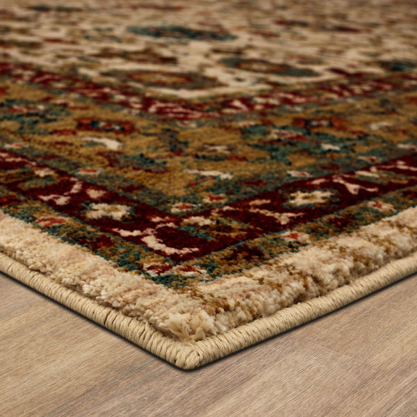 Area Rug, Spice Market Keralam Cream for Living Rooms, Bedrooms and Entryways, 5 Size Options image 6