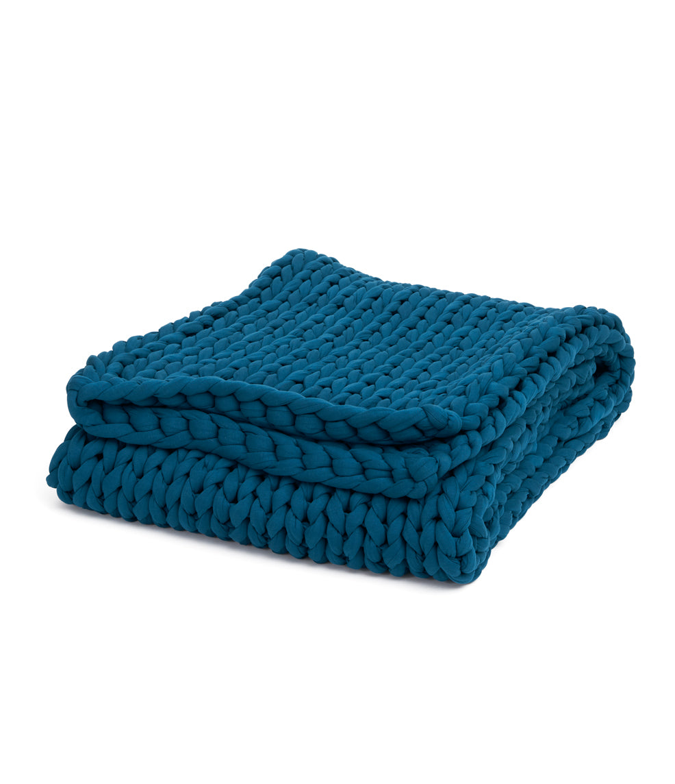 Cozy Throw Blanket, Cotton Weighted for Sofas, Beds and Relaxing at Home, 32 Color Options image 6