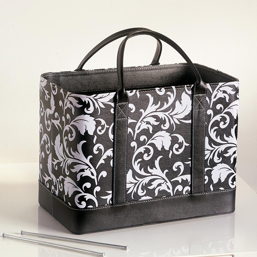 Home Storage Organizer, Chic Portable File Tote for Office for Closets, Shelves and Everyday Organization, 6 Color Options image 6