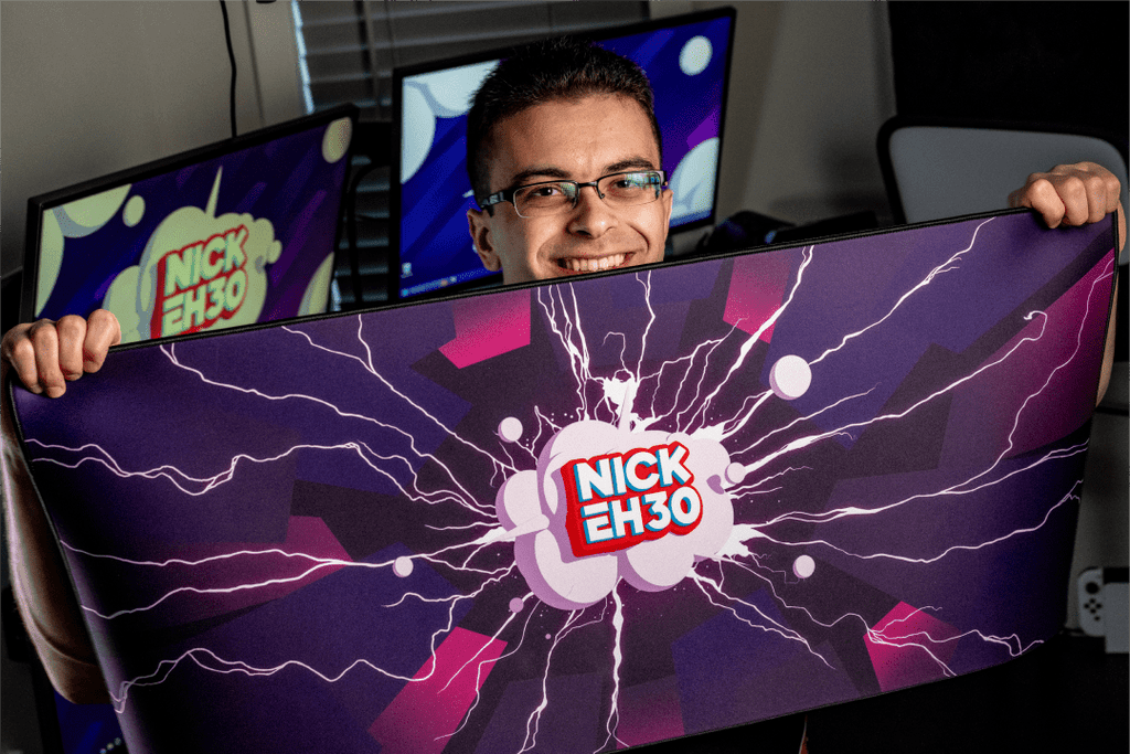 Desk Mat, Oni Deskpad Lightning Energy EHmazing Edition, Non-Slip Design for Workspaces, Desks and Everyday Productivity image 6