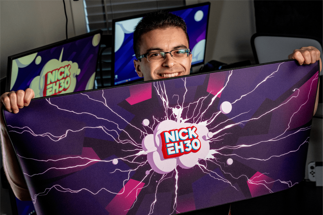 Desk Mat, Oni Deskpad Lightning Energy EHmazing Edition, Non-Slip Design for Workspaces, Desks and Everyday Productivity image 6